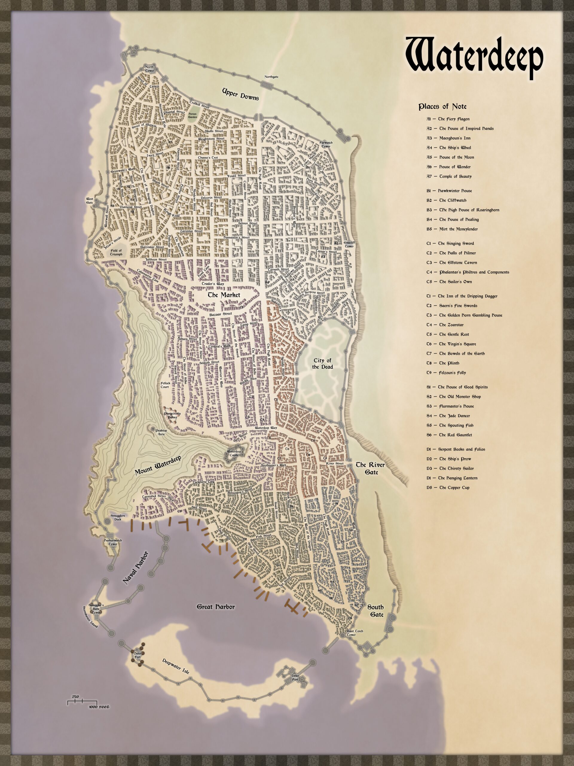 City Of Waterdeep Map With All Locations Page 2 City Of Waterdeep Map With All Locations Page 2