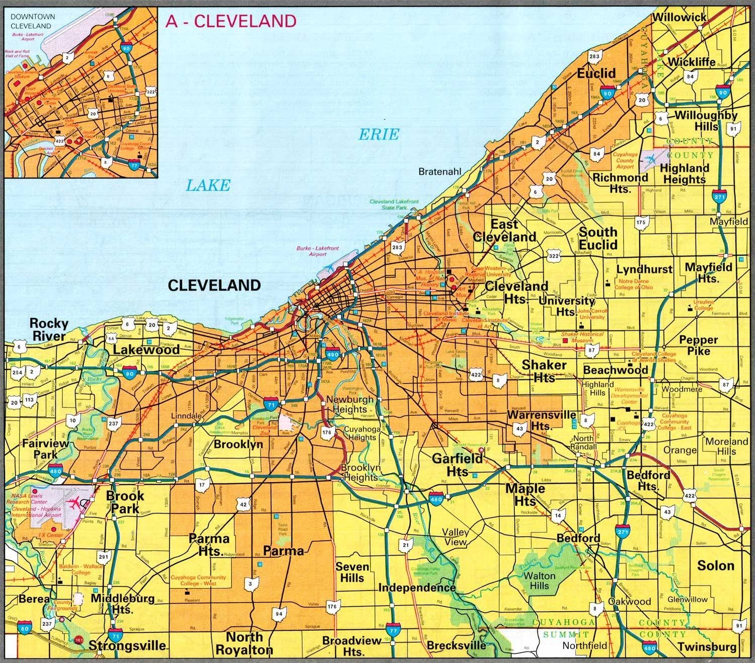 Printable Map Of Northeast Ohio