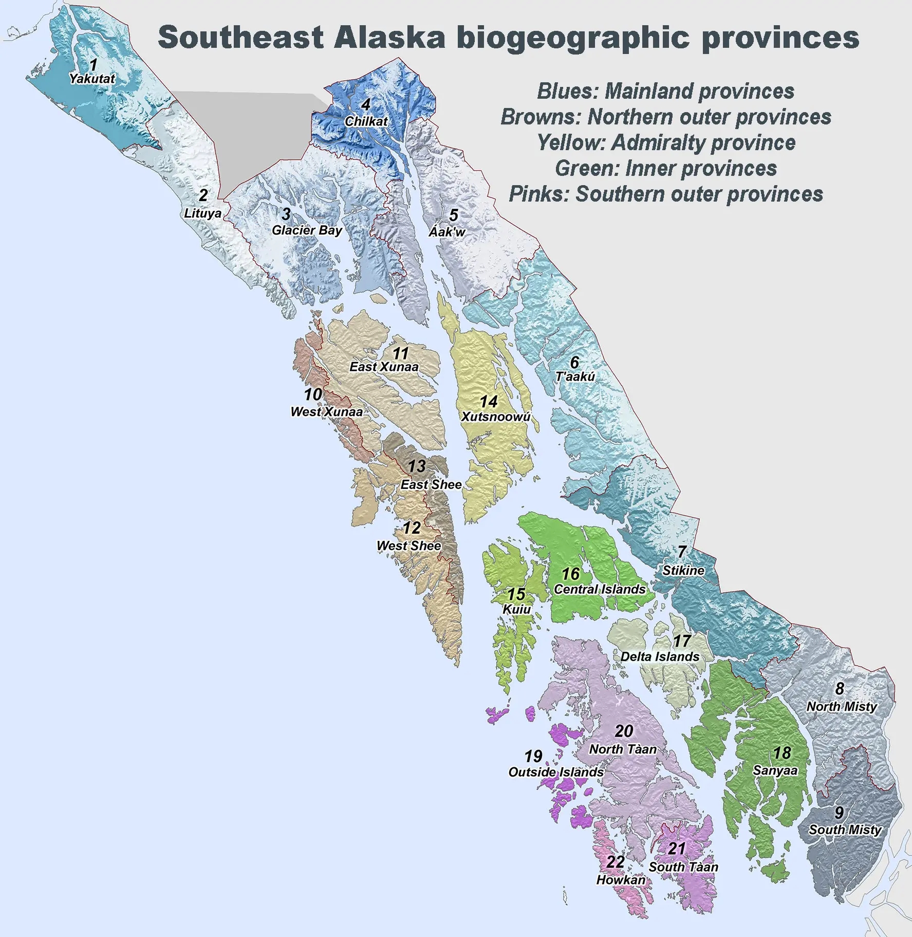 Clickable Map Of Southeast Provinces JuneauNature