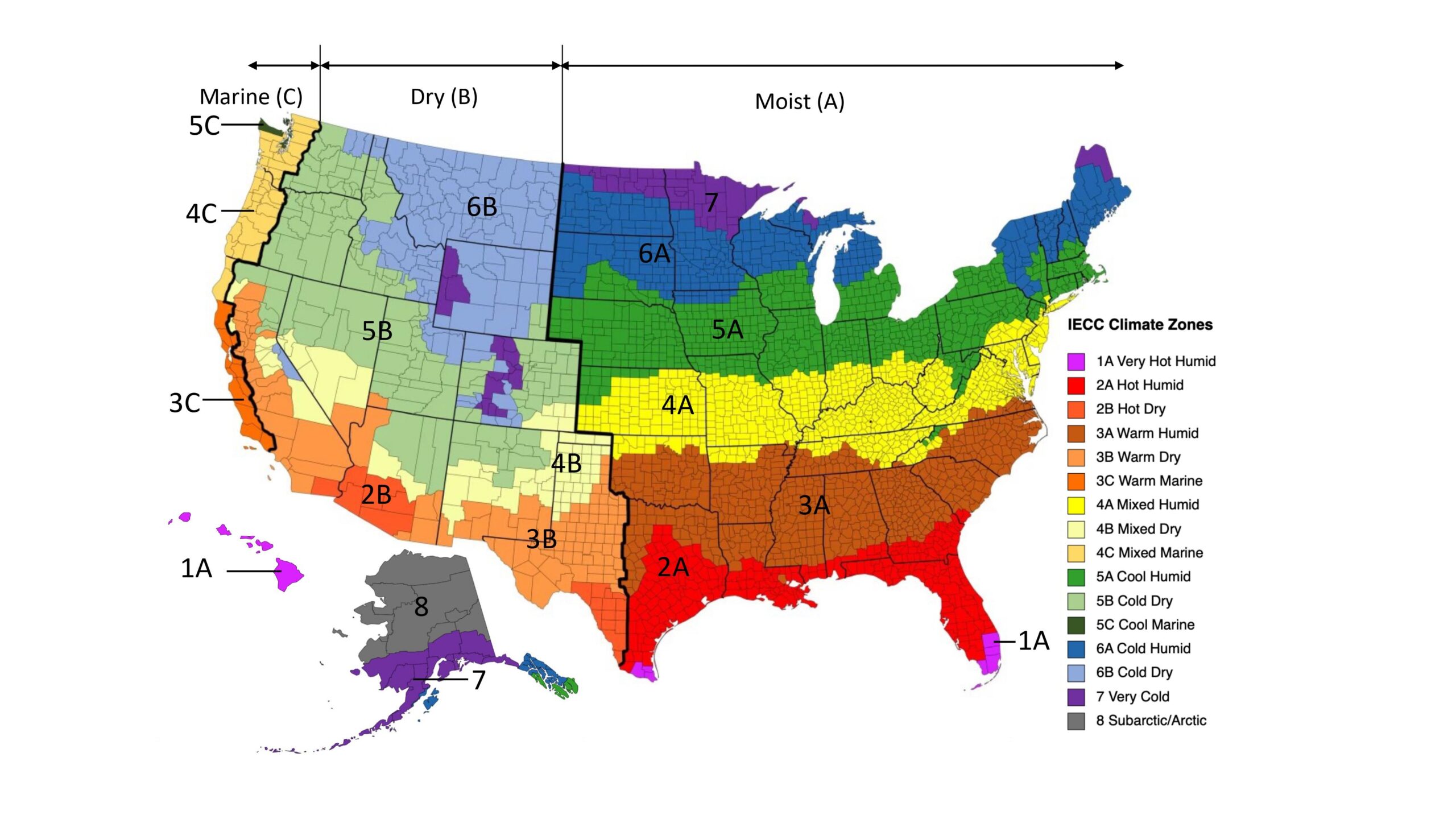 Climate Zones Map Printable