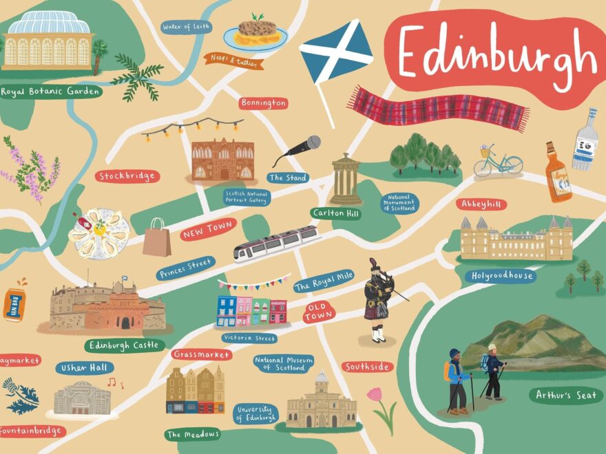 Coast Wholeselling Castles North Map Edinburgh To