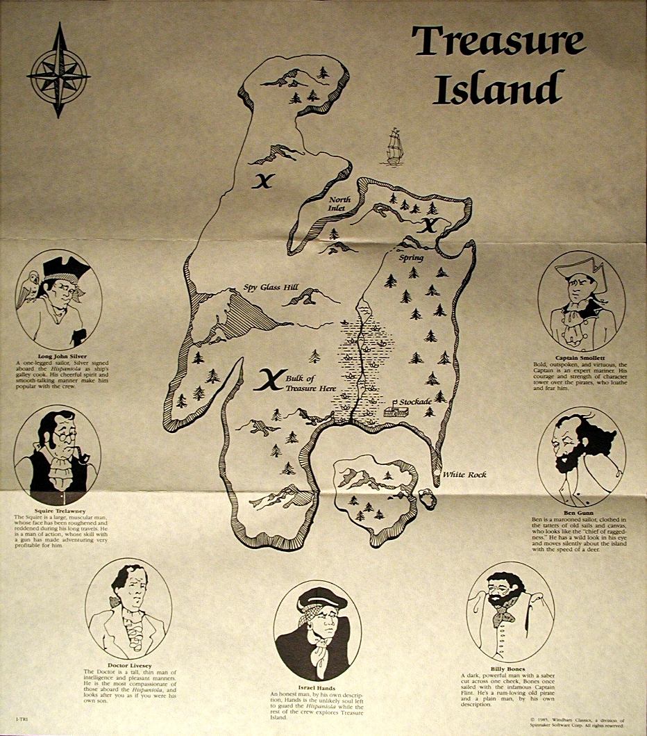 Treasure Island Printable Map