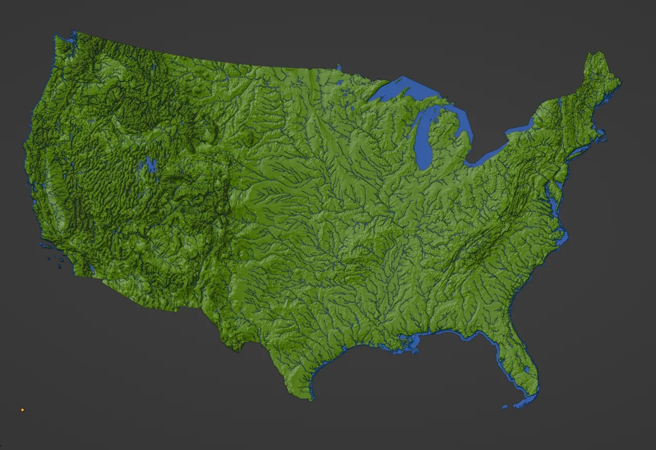 Contiguous USA Lower 48 Topographic Map With Hydrographic Features Cura Print Settings Profile By Ansonl Download Free STL Model Printables Contiguous USA Lower 48 Topographic Map With Hydrographic Features Cura Print Settings Profile By Ansonl Download Free STL Model Printables