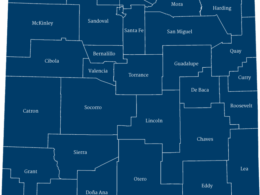 Counties Map NM Counties