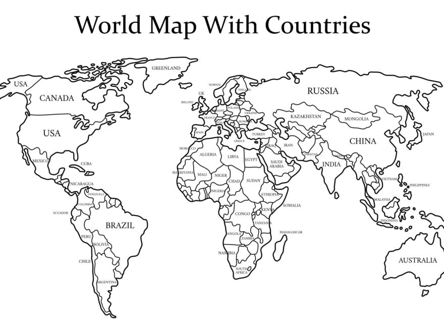 Country Map World Stock Illustrations 637 916 Country Map World Worksheets Library