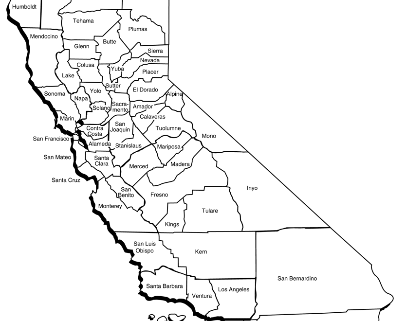 County Elections Map California Secretary Of State