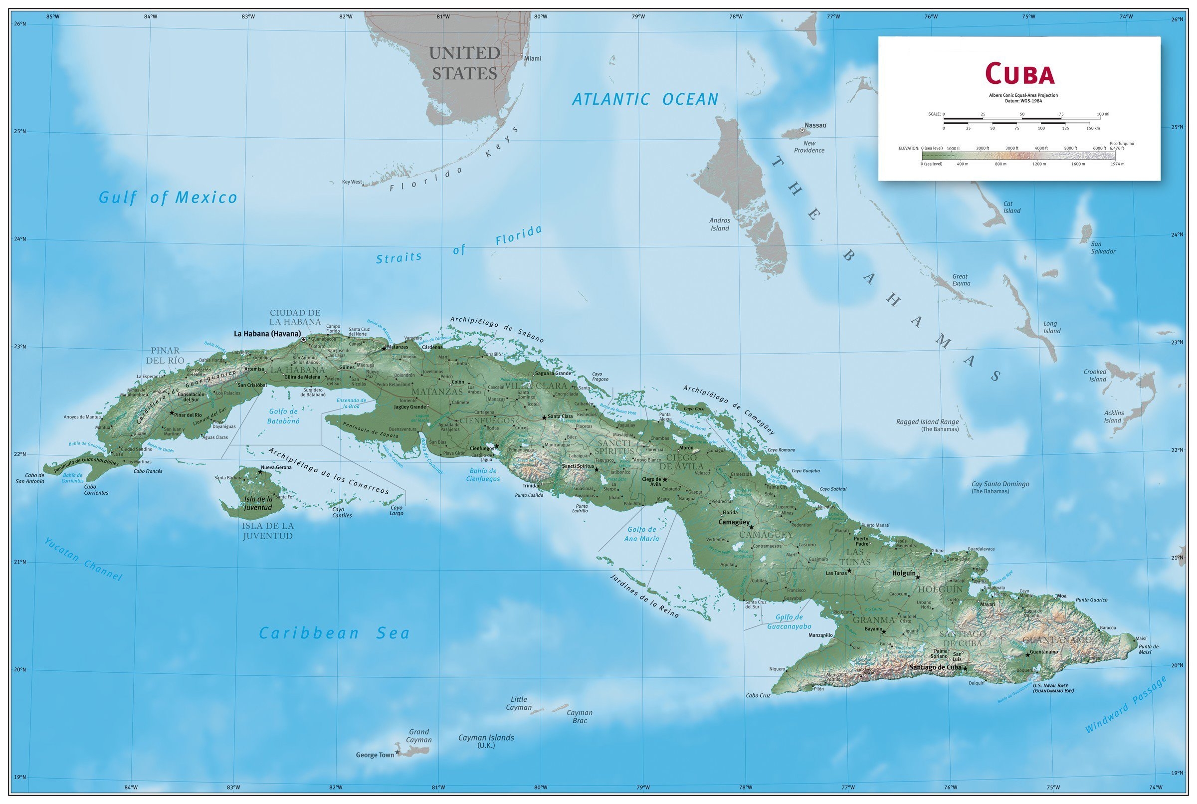 Cuba Map For Kids Printable