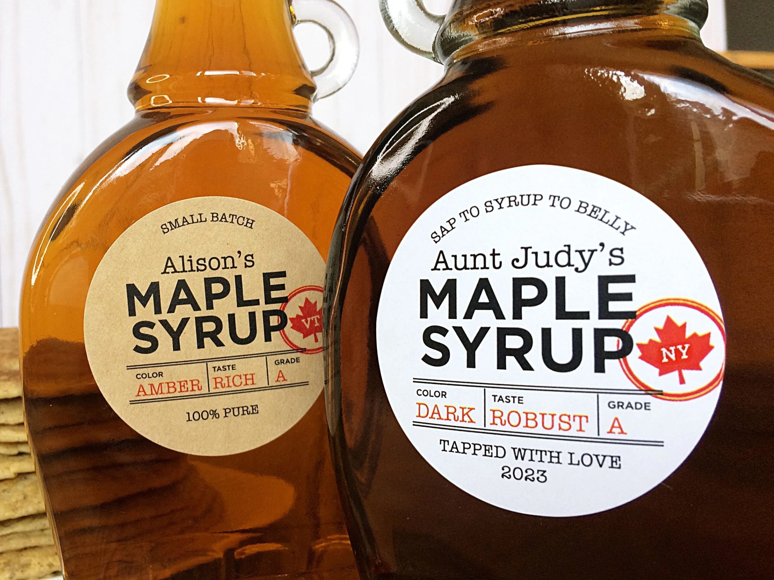 Free Printable Primitive Maple Syrup Labels