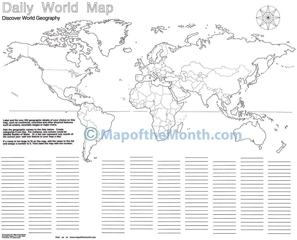 Daily World Blank Map Maps For The Classroom Daily World Blank Map Maps For The Classroom