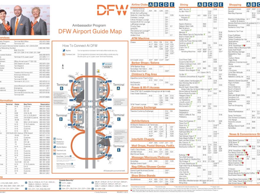 Dallas Fort Worth Airport Map Ontheworldmap