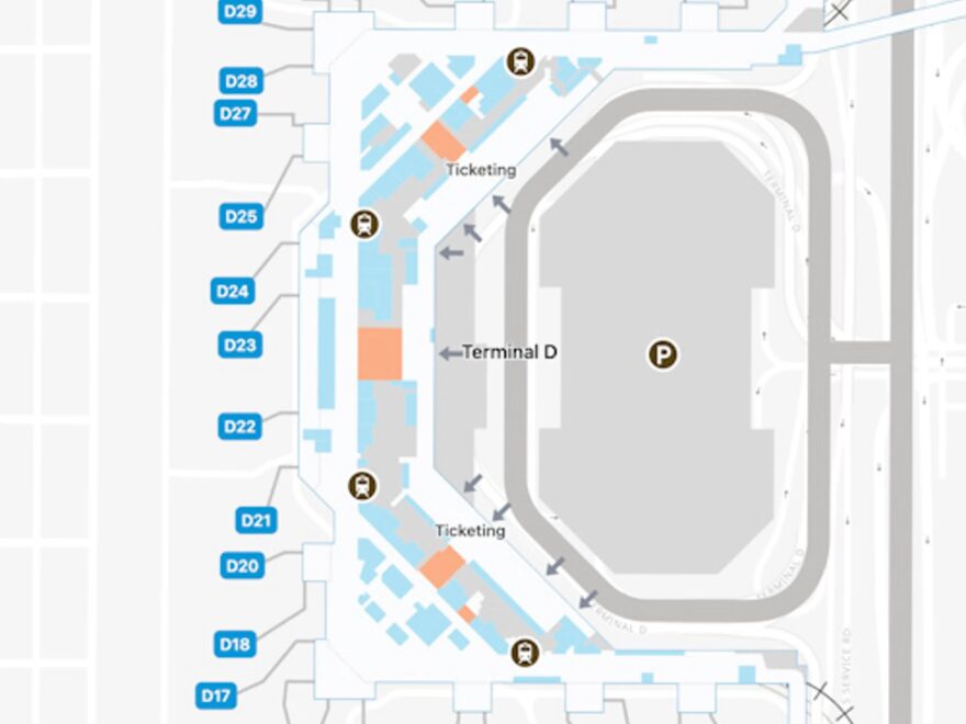 Dallas Fort Worth Airport Terminal D Map Guide