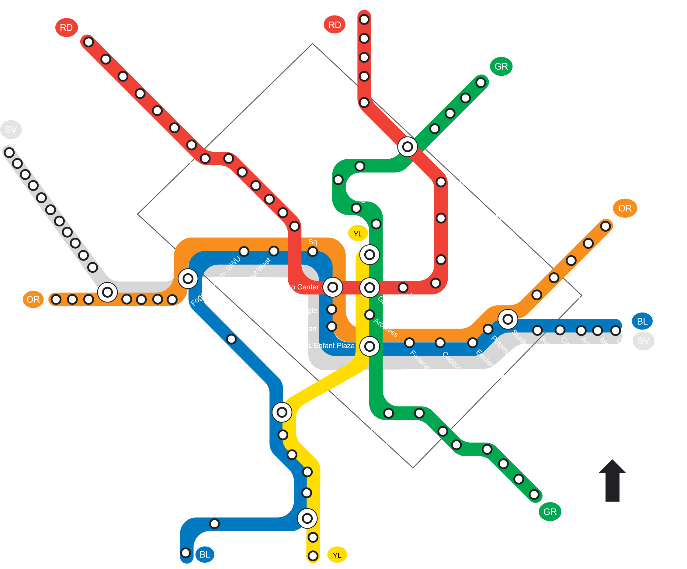 Printable Map Of Washington Dc