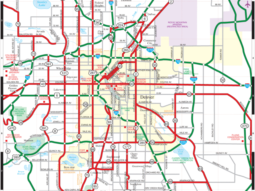 Denver Road Map