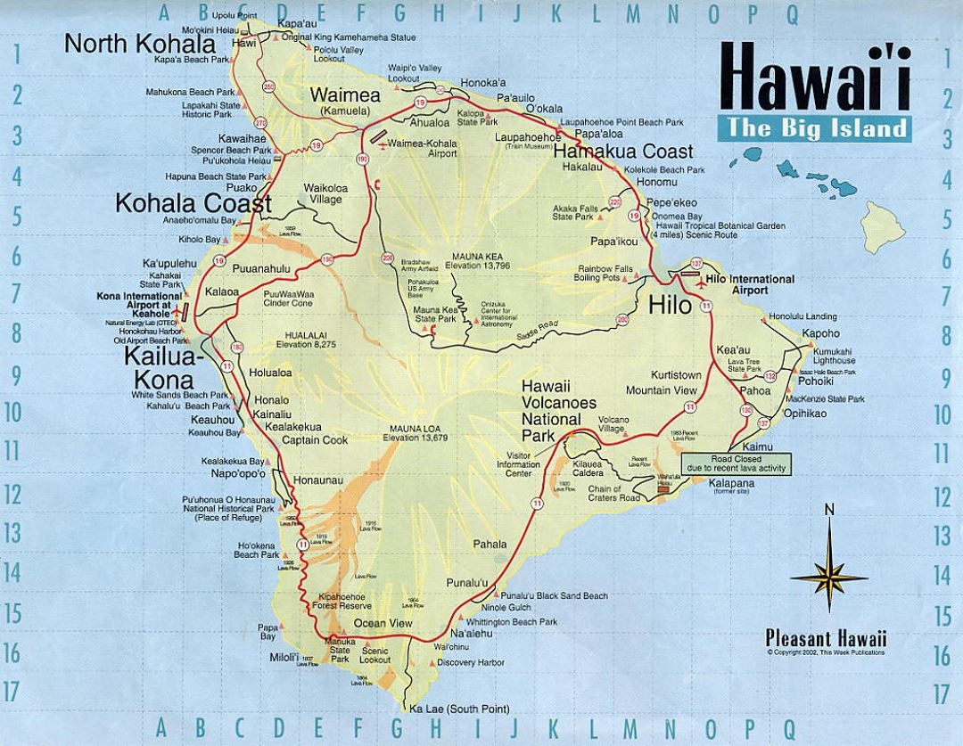 Large Printable Map Of Hawaii Big Island Large Printable Map Of Hawaii Big Island