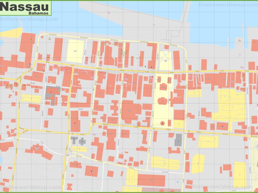 Detailed Map Of Nassau Downtown Ontheworldmap