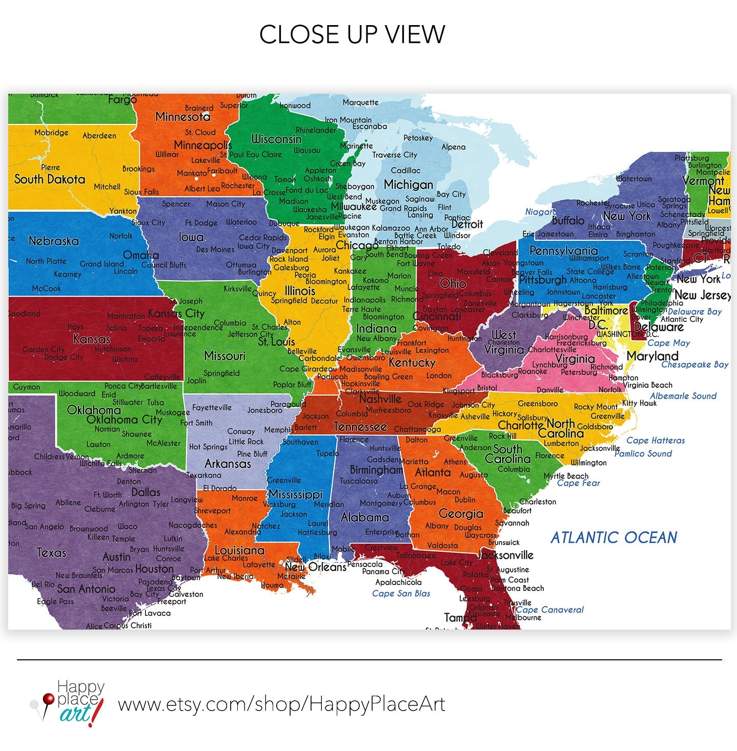 Printable Usa Maps With Cities