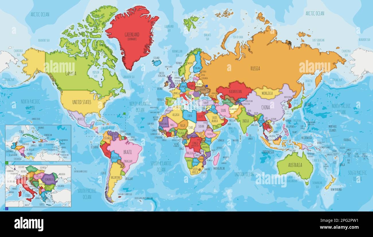 Detailed World Map Hi res Stock Photography And Images Alamy Detailed World Map Hi res Stock Photography And Images Alamy