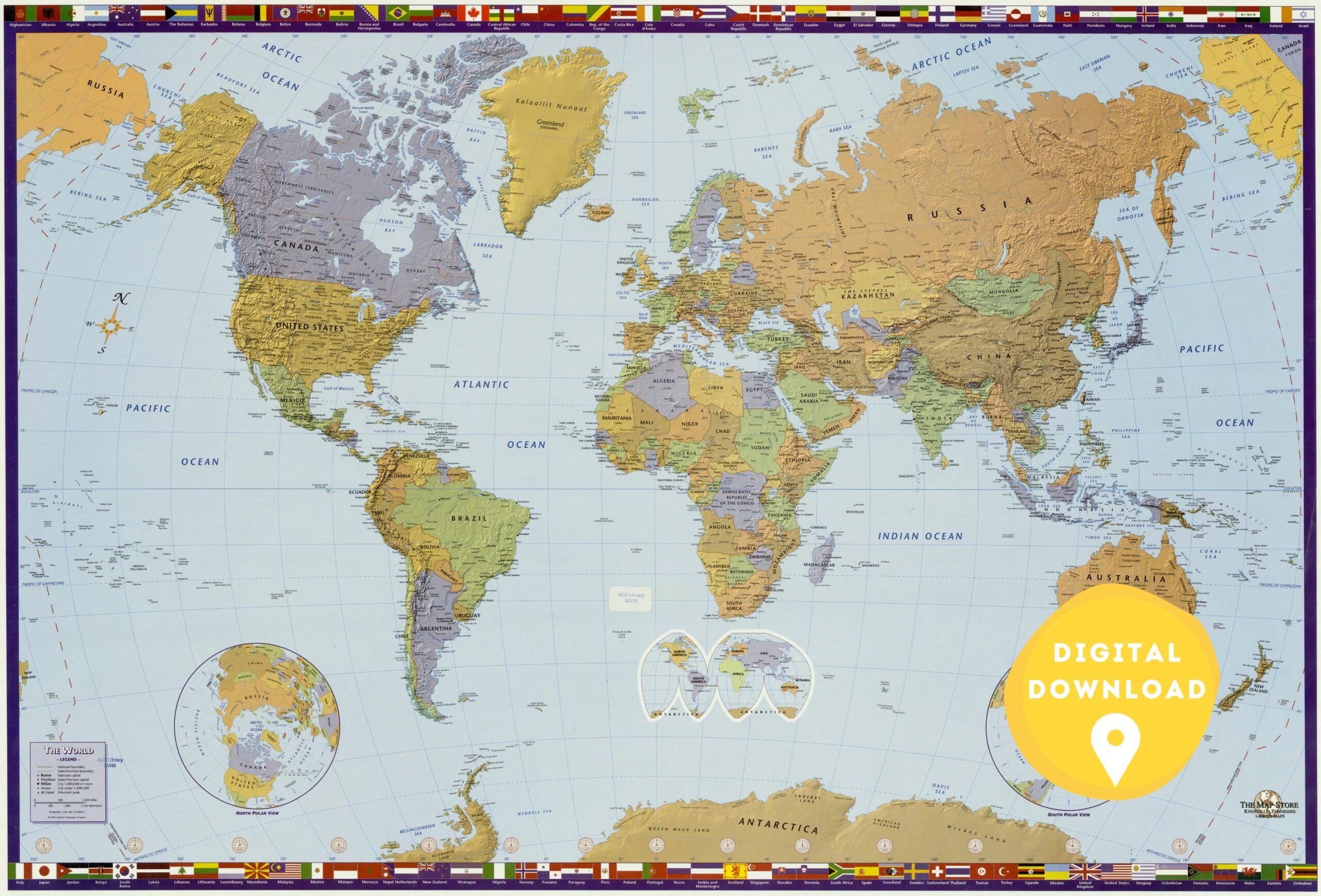 World Map Printable Version