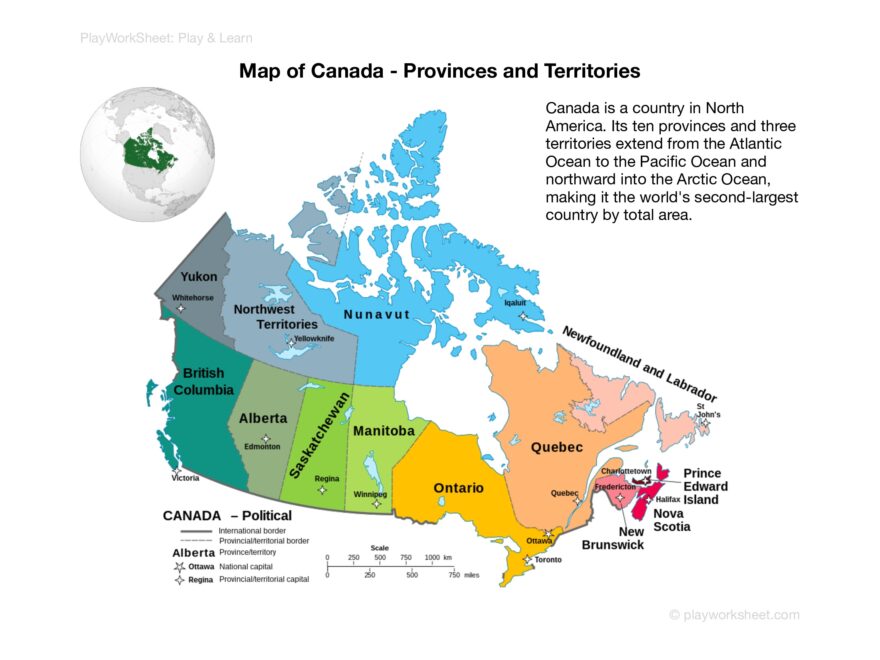 Discover Canada Geography Exploration Printable Map Free Printables For Kids