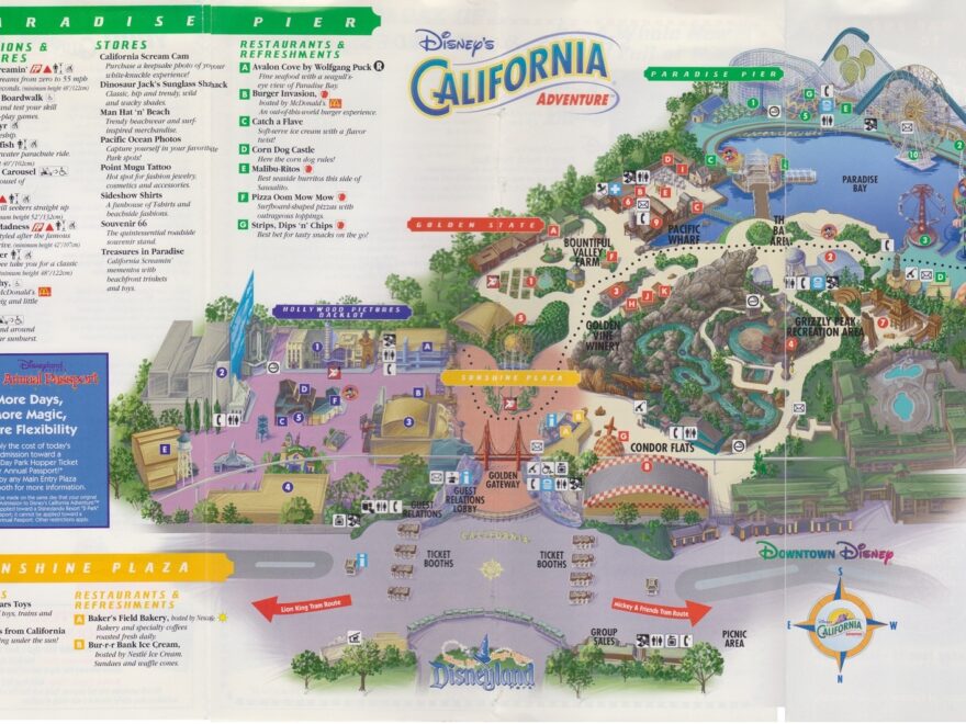 Disney Ephemera 2001 Disney s California Adventure Guide Map TouringPlans Blog