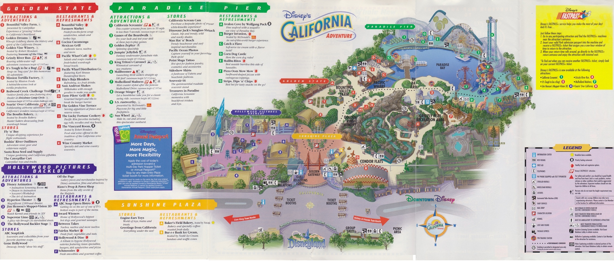 Disney Ephemera 2001 Disney s California Adventure Guide Map TouringPlans Blog