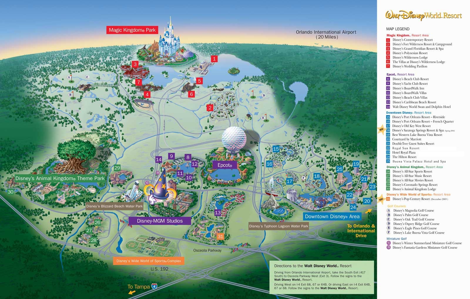 Walt Disney World Magic Kingdom Map Printable