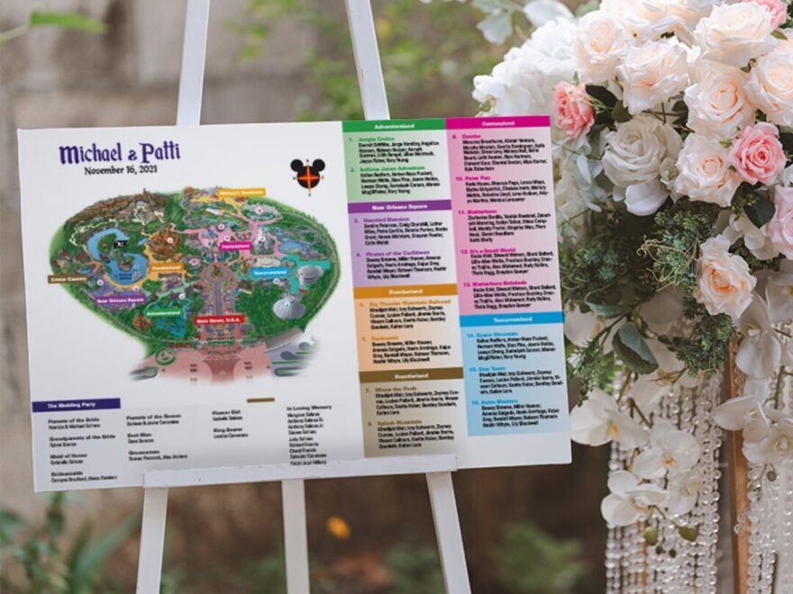 Disney Park Map Seating Chart Poster Foam Mounted disneyland And Disney World Can Use With Fastpass Seating Cards Guidemaps Etsy