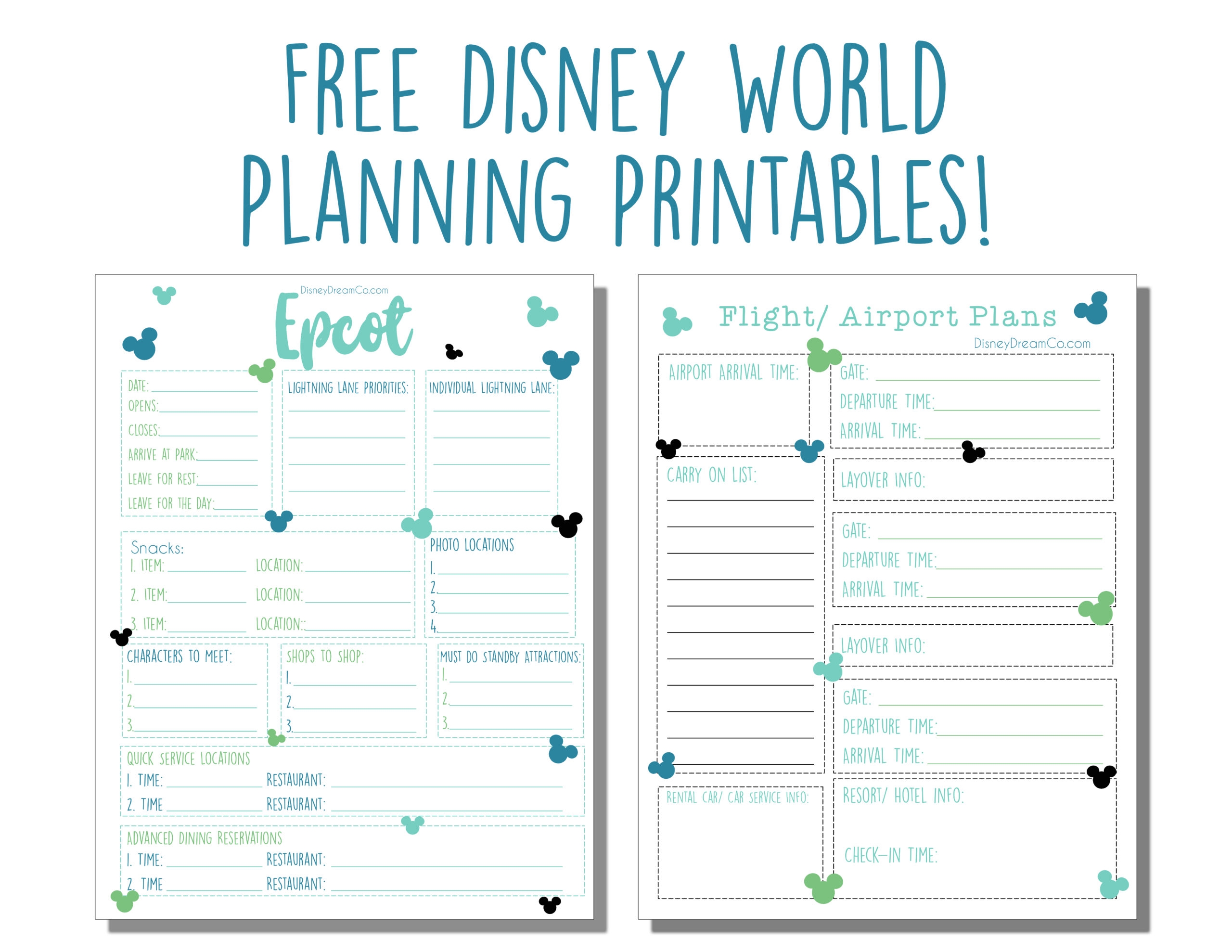 Printable One Page Map Of Magic Kingdom