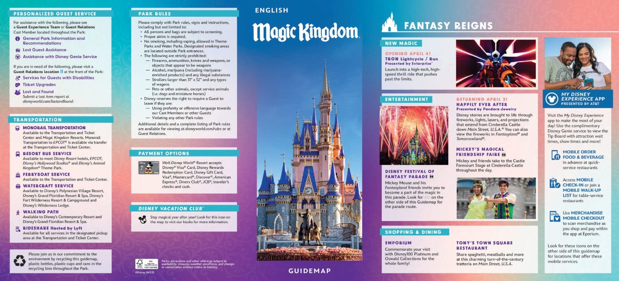 Disney Magic Kingdom Map Printable