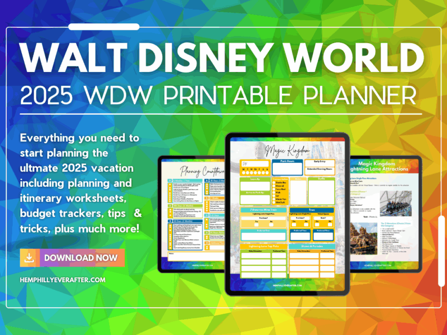 Disney World Printable Planner Hemphilly Ever After