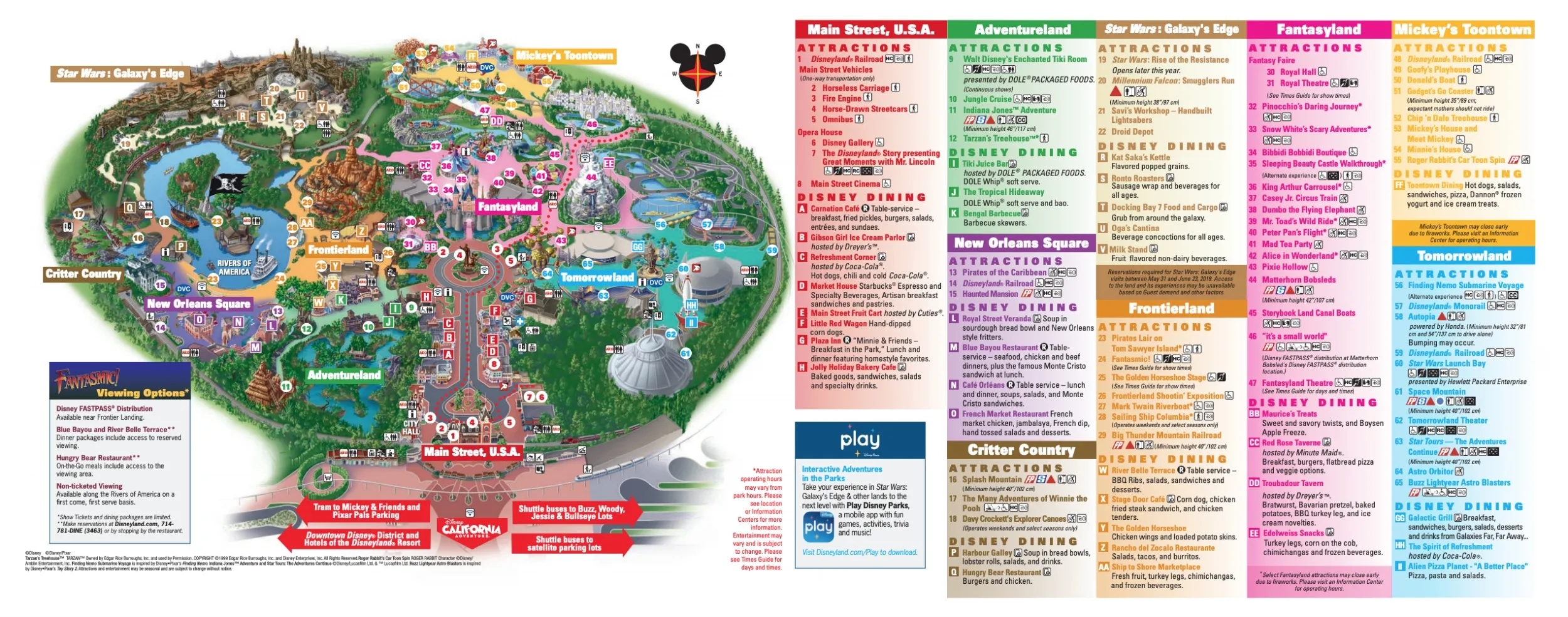 Best Route Disneyland Map Printable And Foldable
