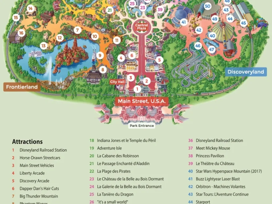 Disneyland Paris Map 2025 DLP Trip