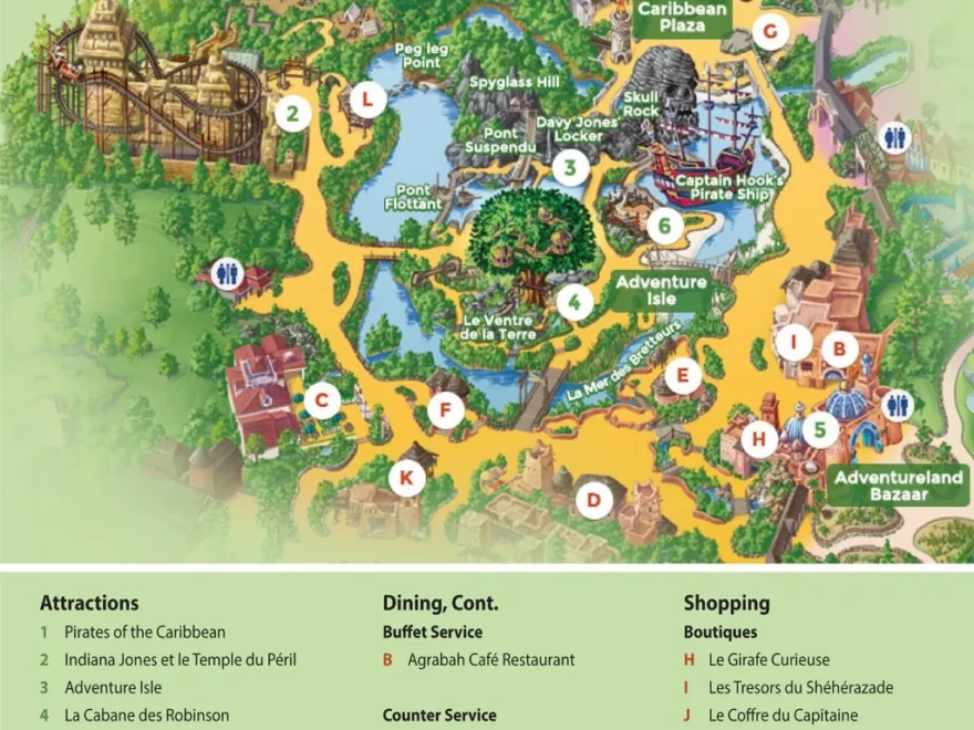 Disneyland Paris Map 2025 DLP Trip