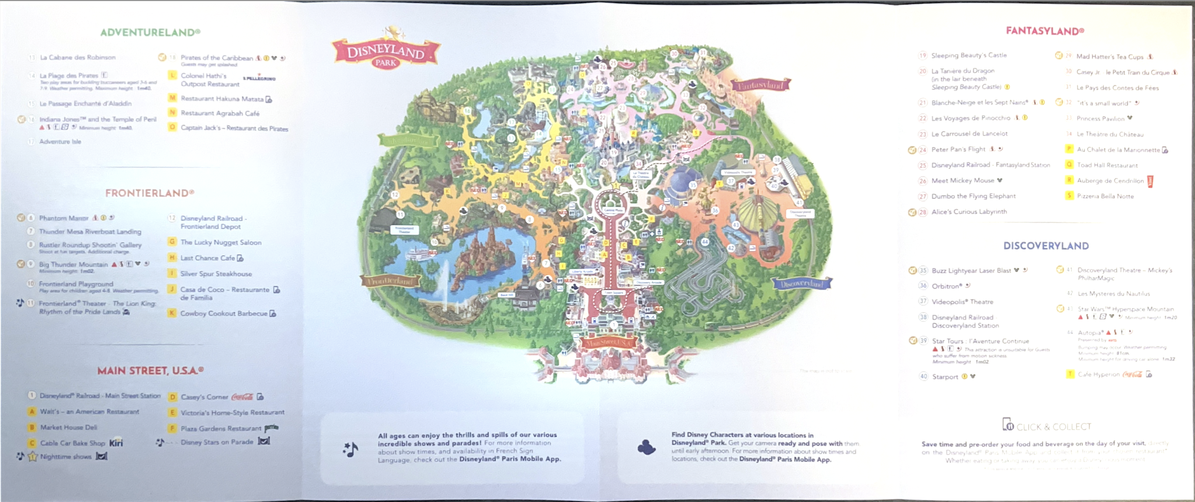 Disneyland Paris Map Disneyland Park WDW Magazine