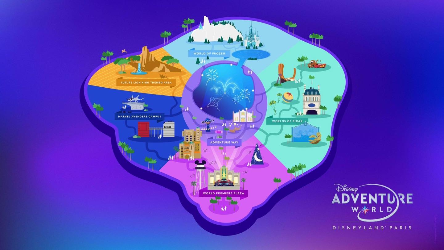 Disneyland Paris Printable Map 2025