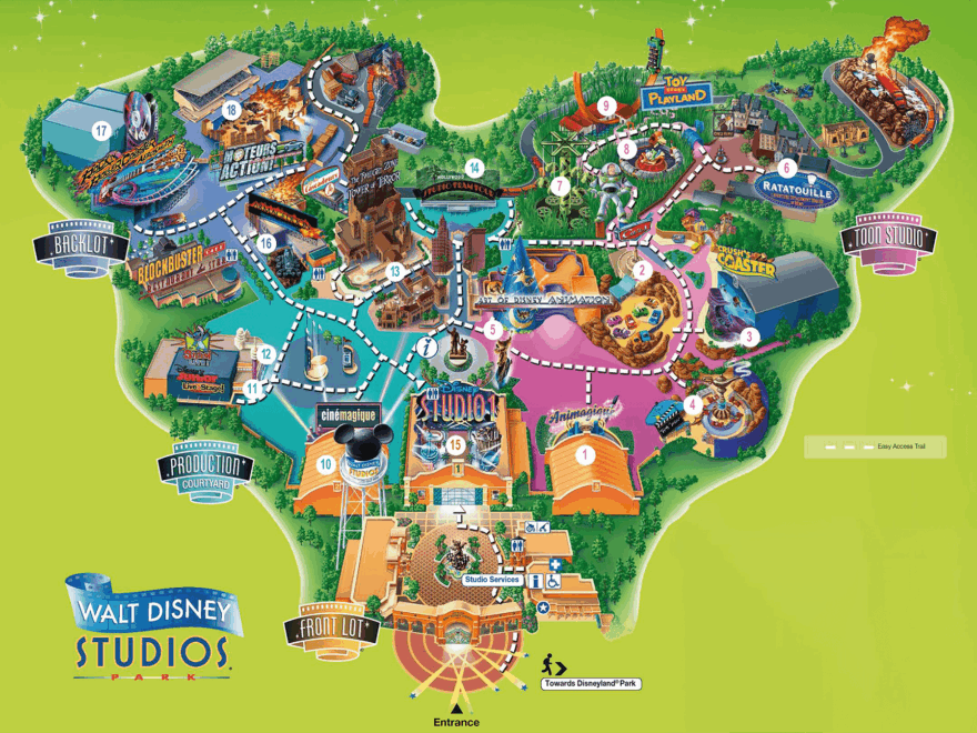 Disneyland Paris Park Maps DLP Tickets