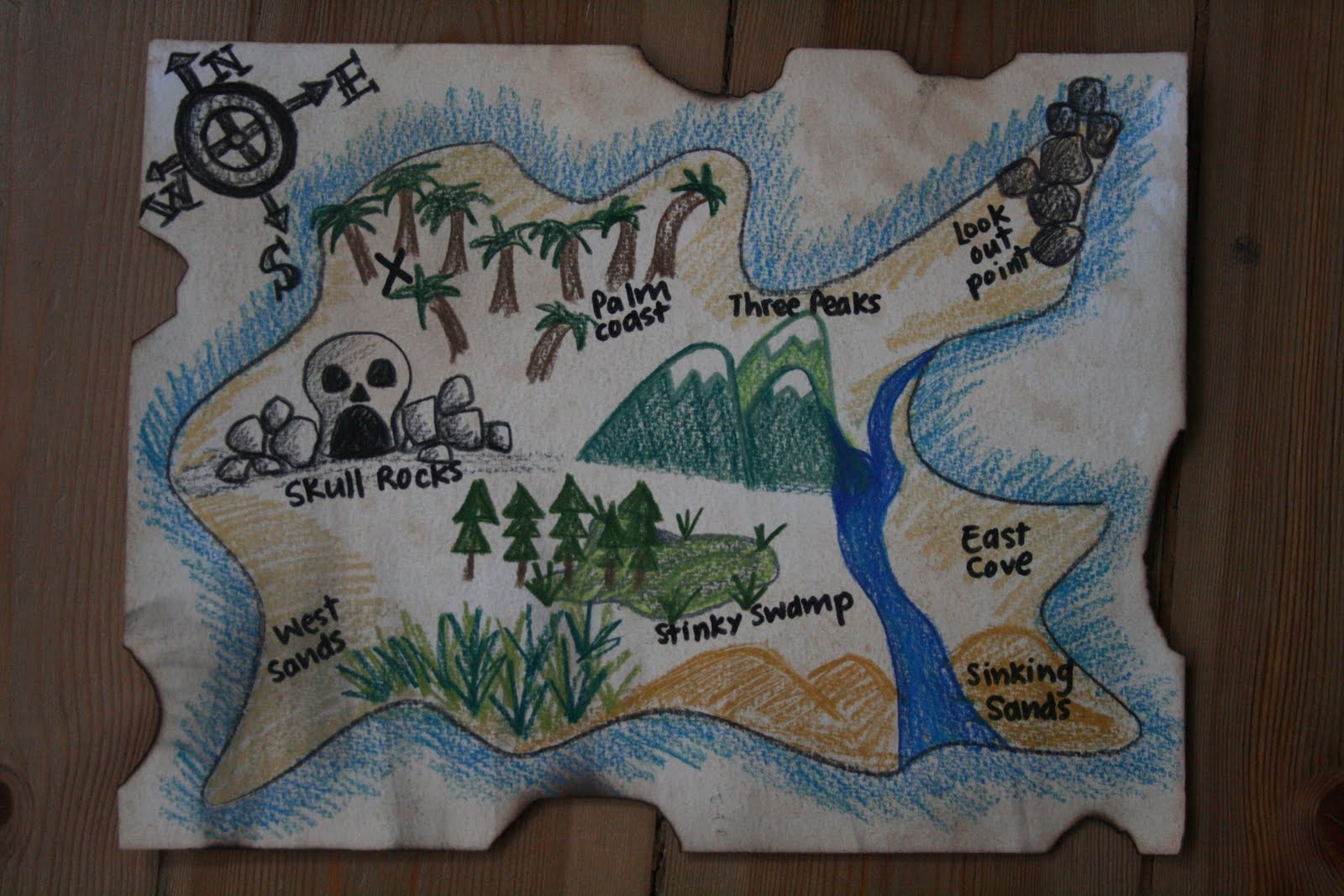 DIY Pirate Map And Treasure Hunt Games The Imagination Tree