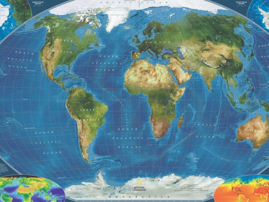 Download And Color A Free World Or United States Map With Flags National Geographic