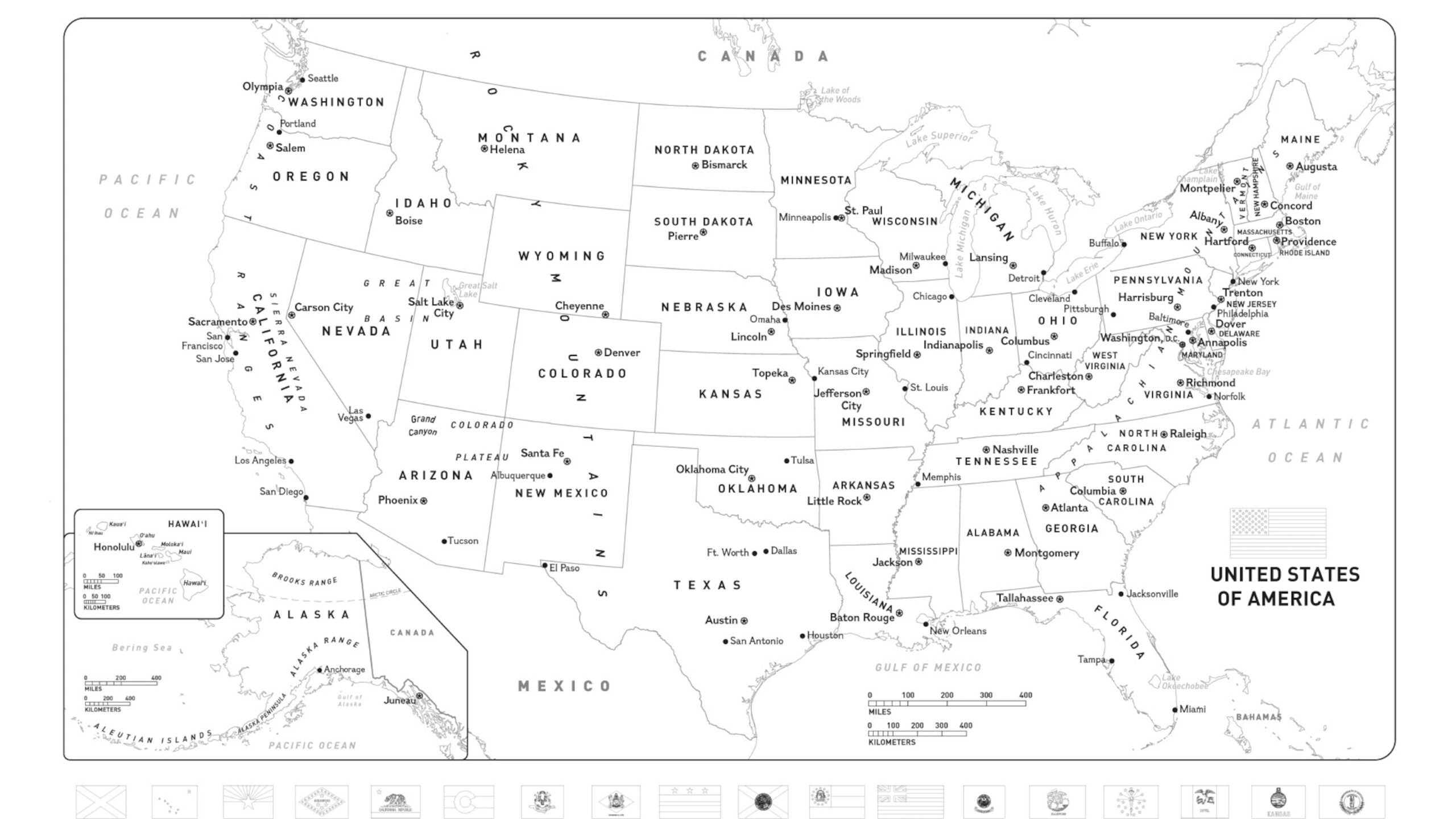 Download And Color A Free World Or United States Map With Flags Worksheets Library