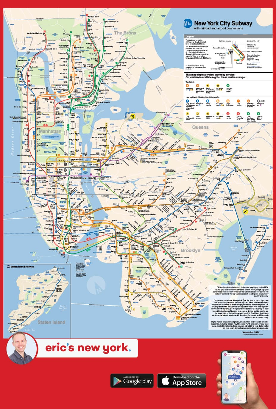 New York Sightseeing Map Printable