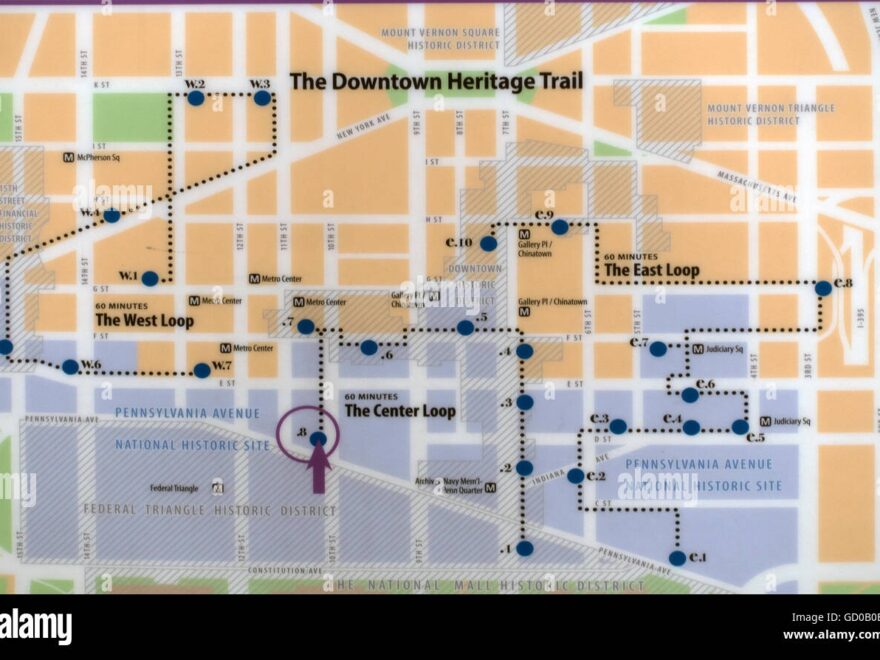 Downtown Dc Map Hi res Stock Photography And Images Alamy