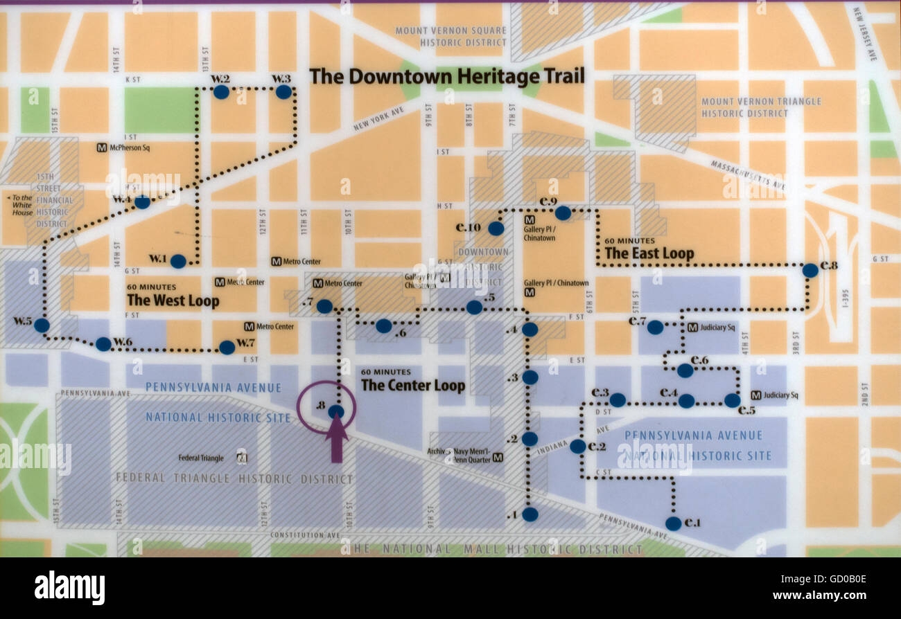 Downtown Dc Map Hi res Stock Photography And Images Alamy