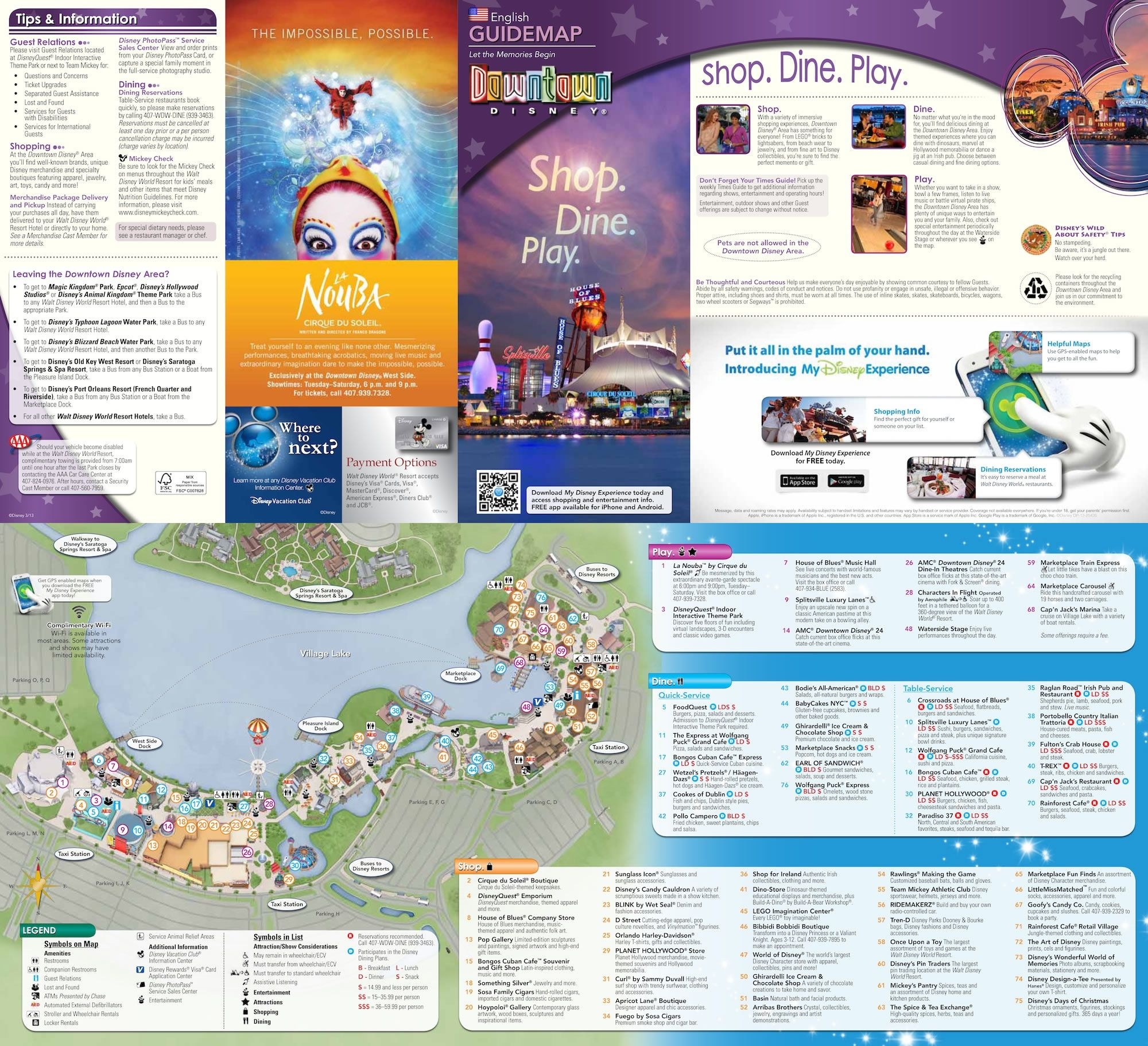 Downtown Disney Map