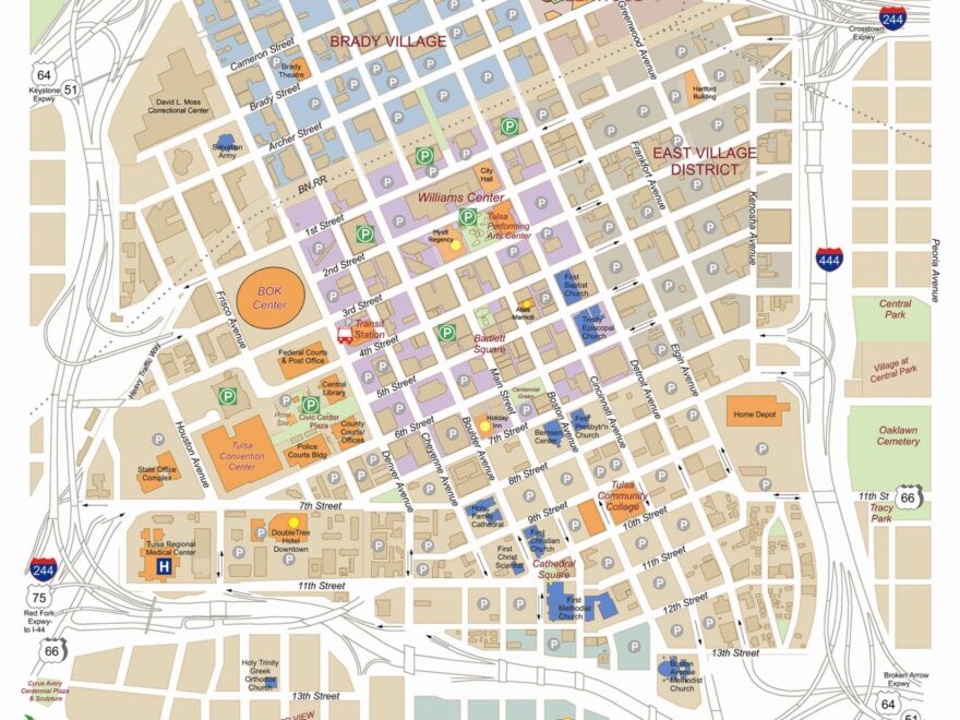 Downtown Tulsa NCAA amp St Patricks Day Map 2023 By TulsaRegionalTourism Issuu