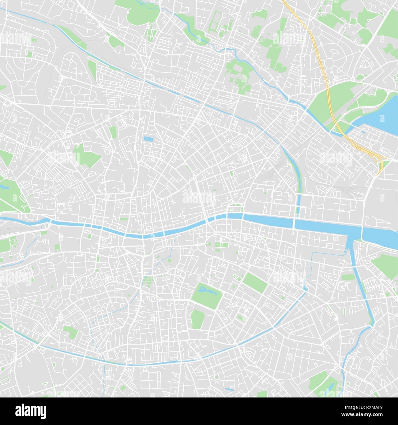 Printable Map Of Dublin Ireland