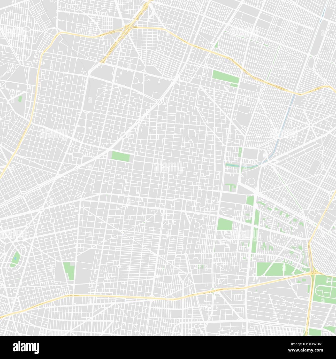 Mexico City Map Printable