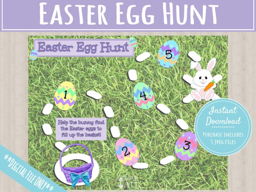 Easter Egg Treasure Hunt INSTANT PRINTABLE DOWNLOAD Easter Bunny Scavenger Hunt Activity Rabbit Basket Clues Easter Toddler Activities Etsy