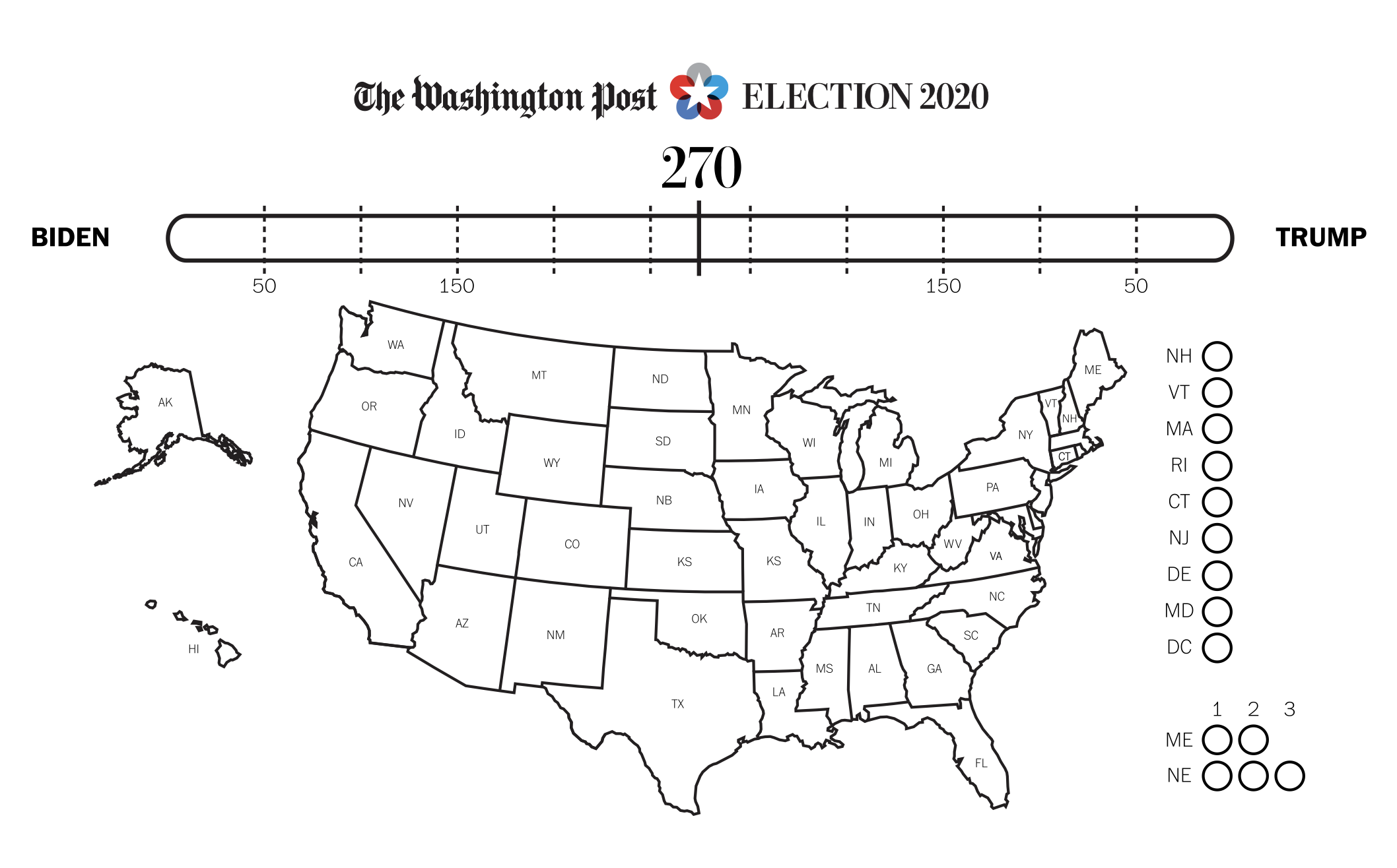 Printable Map Of Electors