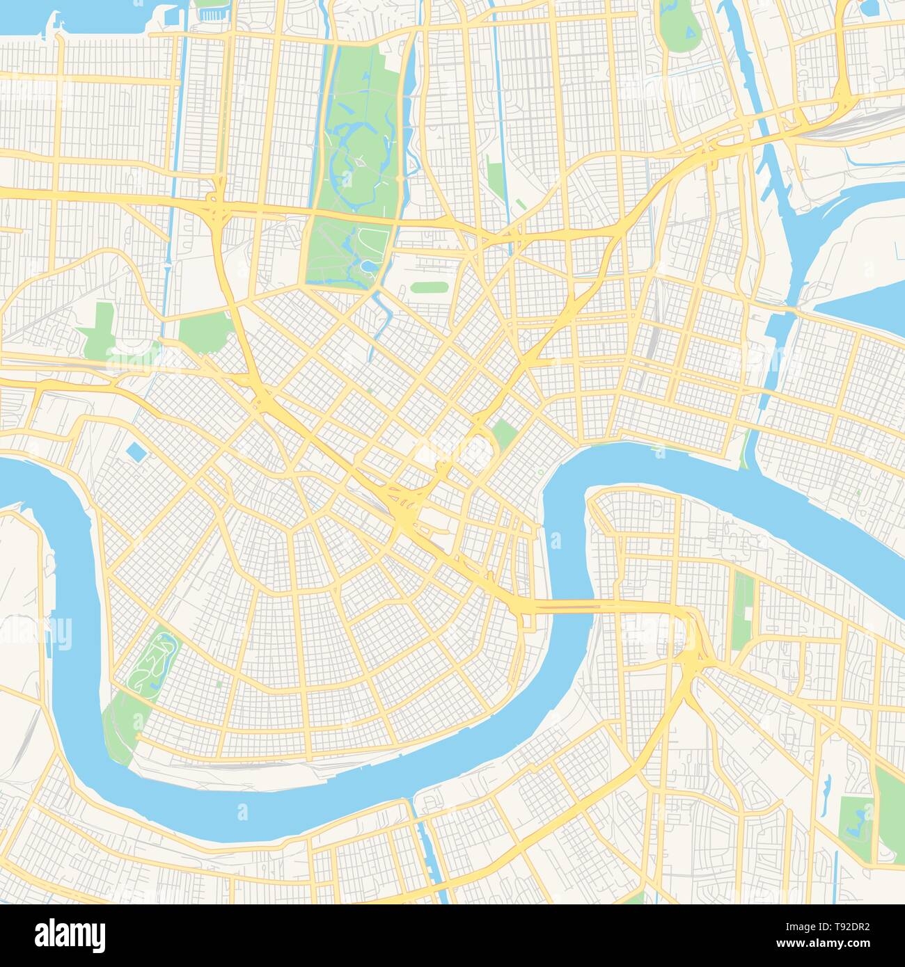 Printable Map Of New Orleans