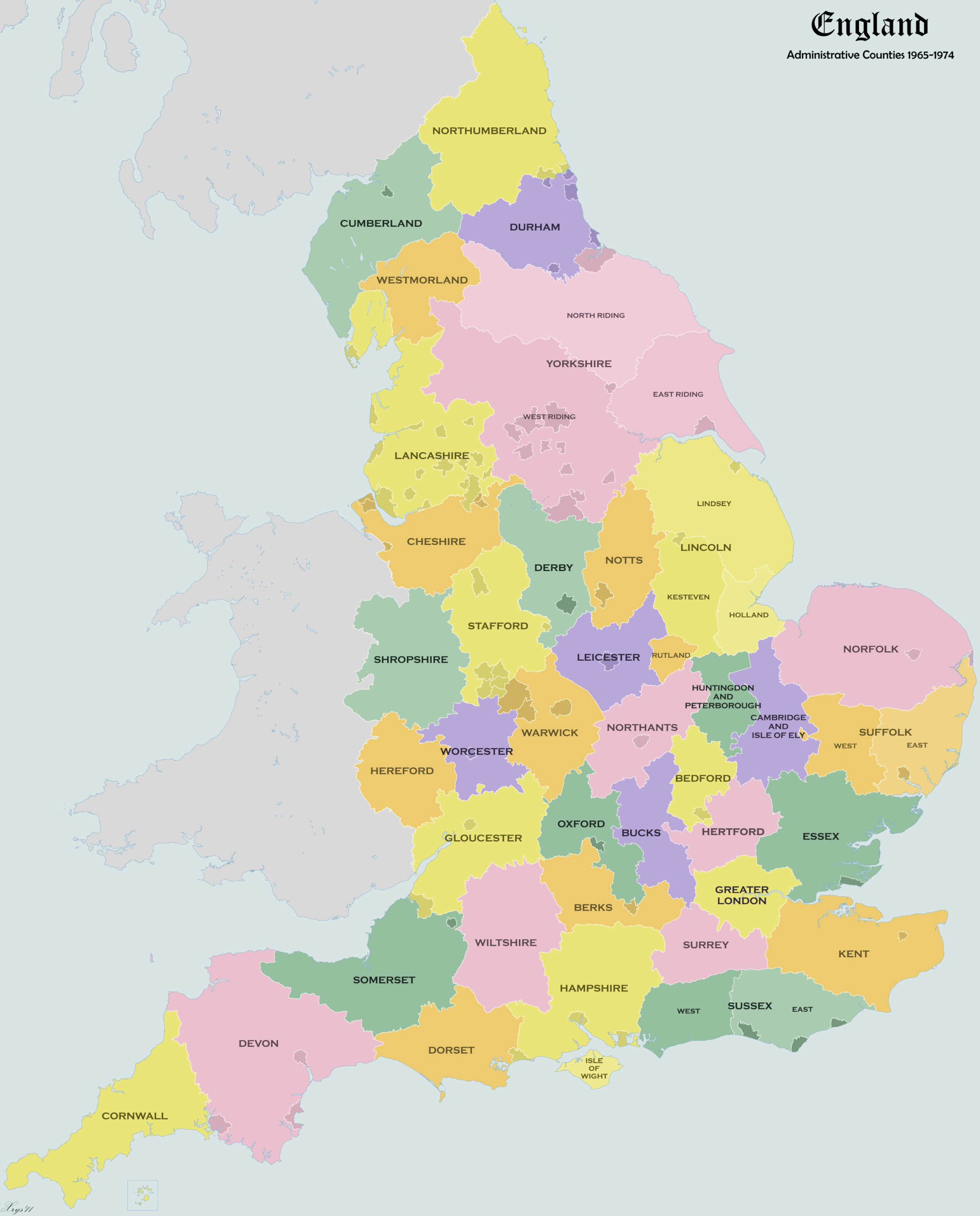 England Map Guide Of The World